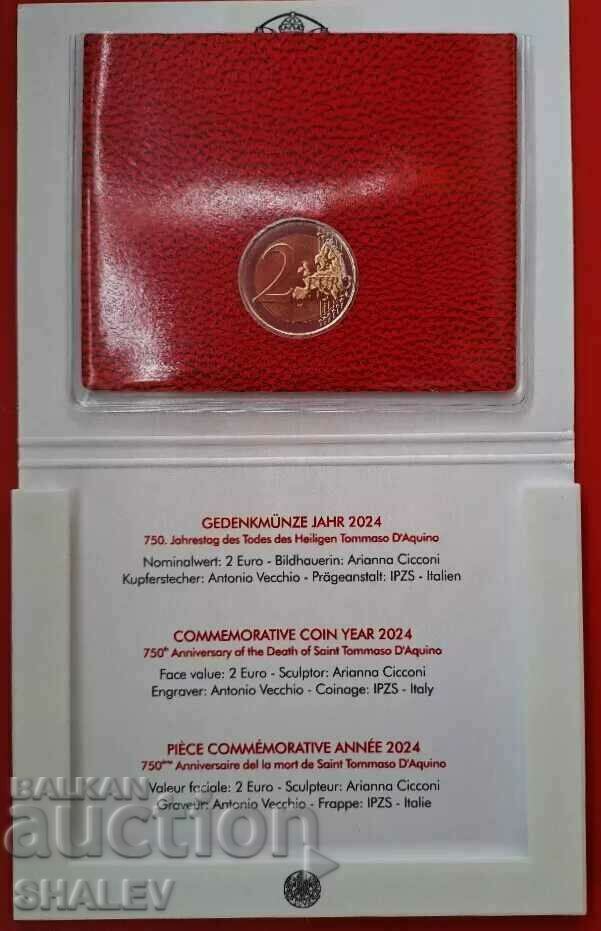 Auction  2 Euro 2024 Vaticana "Tommaso d'Aquino"(1) Vatican City (2 Euro)