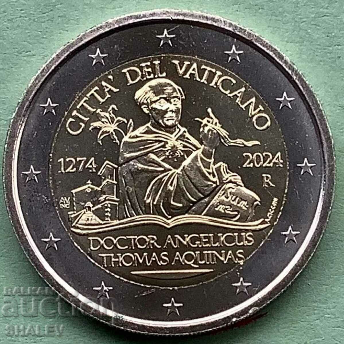 2 Euro 2024 Βατικανό "Tommaso d'Aquino"(1) Πόλη του Βατικανού (2 Ευρώ) - 5 2 Euro 2024 Βατικανό "Tommaso d'Aquino"(1) Πόλη του Βατικανού (2 Ευρώ) - 5