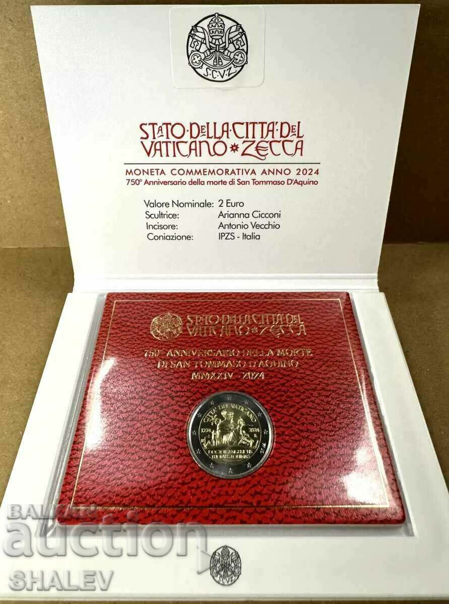 2 Euro 2024 Βατικανό "Tommaso d'Aquino"(1) Πόλη του Βατικανού (2 Ευρώ) 2 Euro 2024 Βατικανό "Tommaso d'Aquino"(1) Πόλη του Βατικανού (2 Ευρώ)