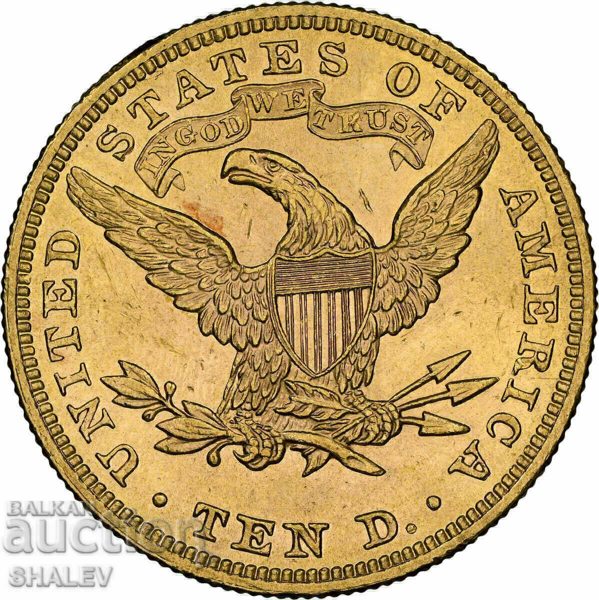 Livrarea 10 dolari 1899 Statele Unite ale Americii (SUA) - MS62 (aur) Livrarea 10 dolari 1899 Statele Unite ale Americii (SUA) - MS62 (aur)