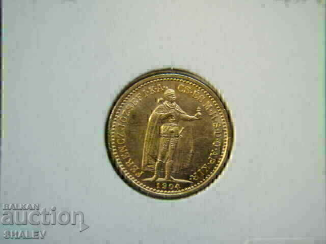 10 Korona 1904 Ungaria - AU (aur) - 5