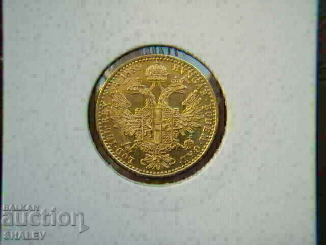 1 Δουκάτο 1889 Αυστρία (1 dukat 1889 Avstriya) - AU+ (χρυσός) με τιμή € 705.89 | 1380.60 BGN