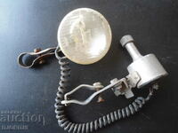 Old Russian dynamo and bicycle headlight