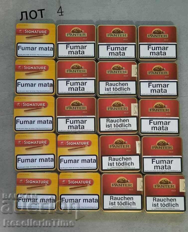 Лот от 20 броя кутии от пури