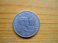 1 πέσο 2002 - Φιλιππίνες
