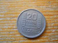 20 de franci 1956 - Algeria (colonie franceză)