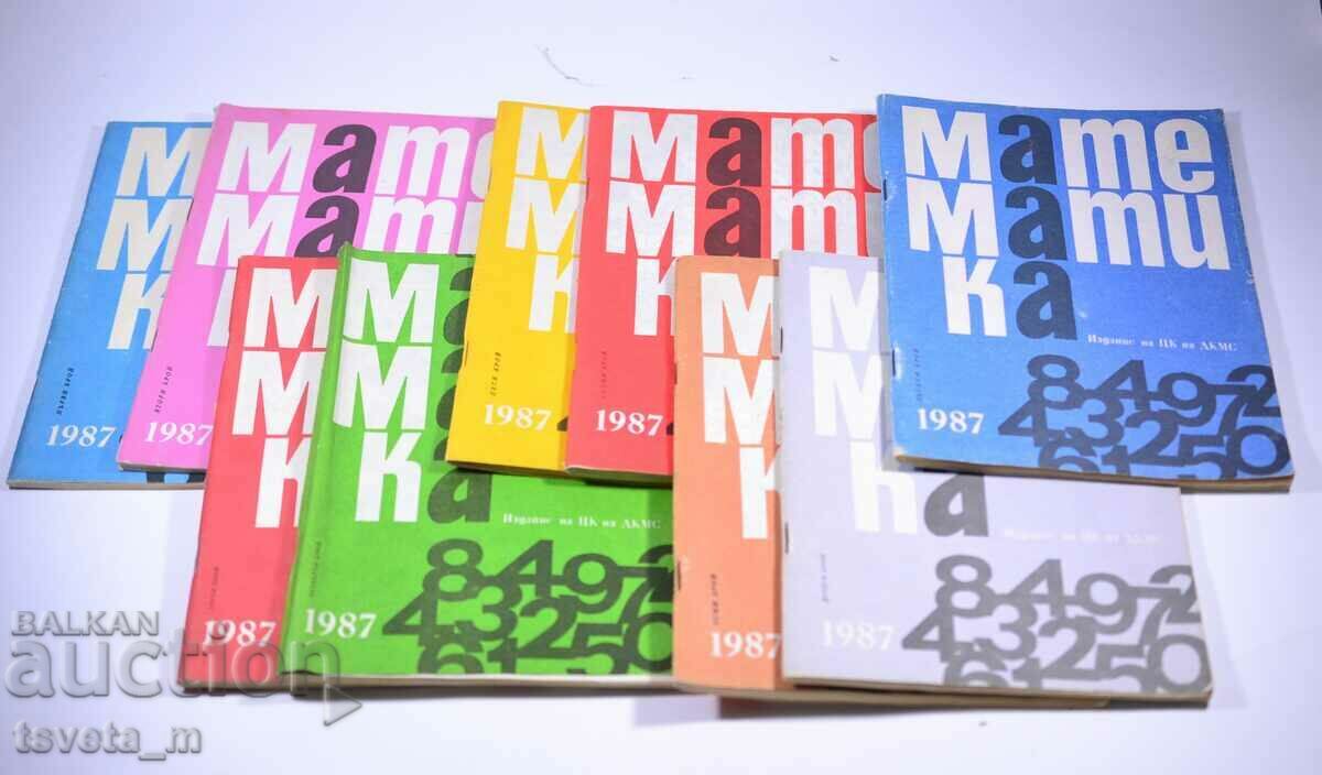 REVISTA DE MATEMATICĂ - 9 NUMERE DIN 1987