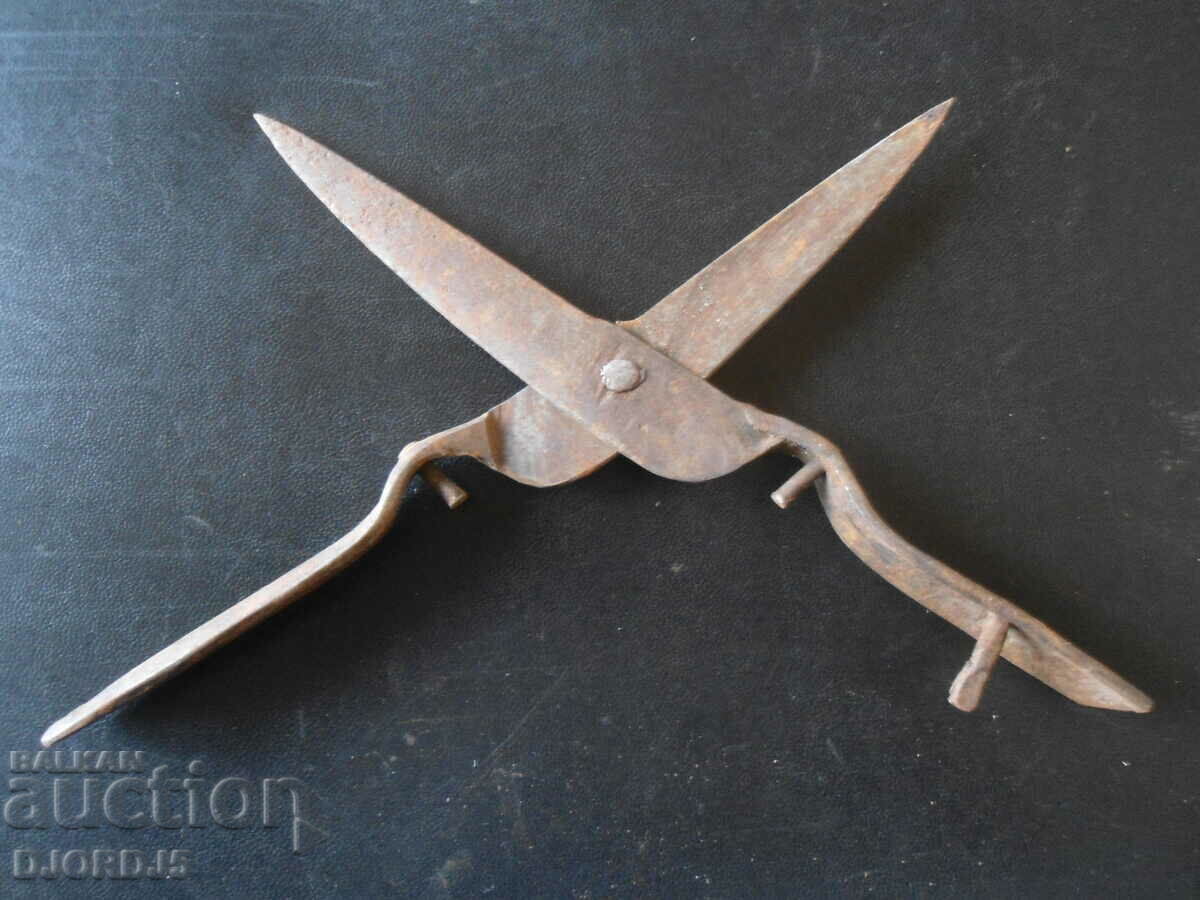 Auction Old forged scissors Auction Old forged scissors