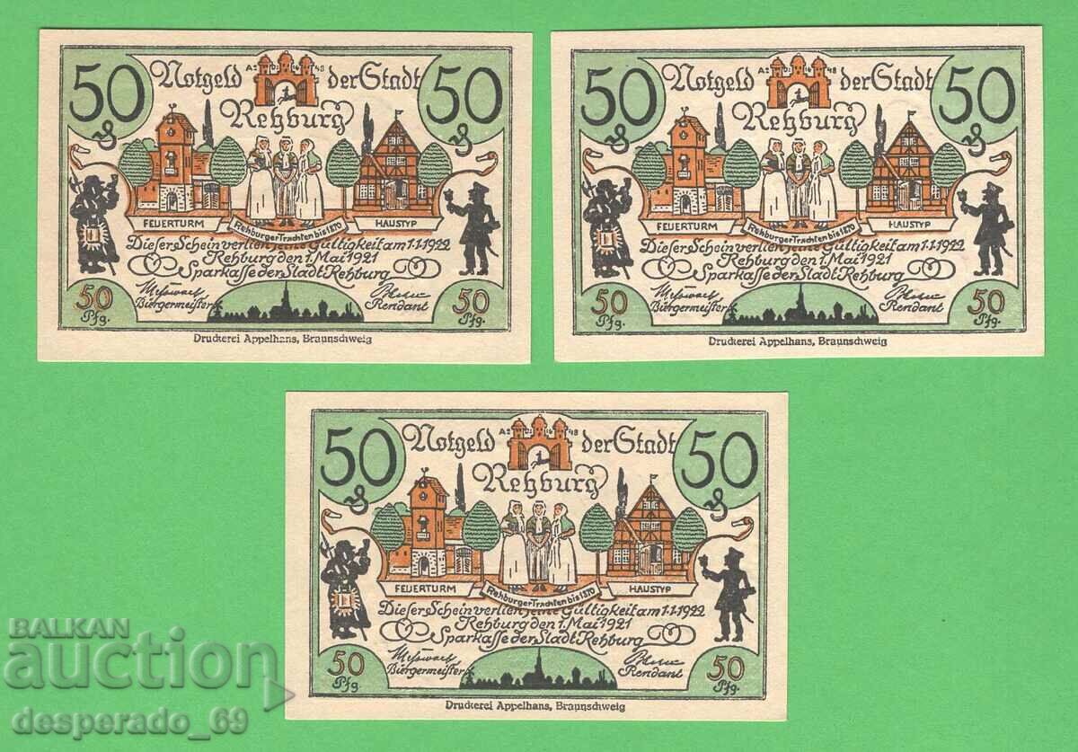 (¯`'•.¸NOTGELD (city Rehburg) 1921 UNC -3 pcs. banknotes¸.•'´¯) with price 7.80 BGN | € 3.99 (¯`'•.¸NOTGELD (city Rehburg) 1921 UNC -3 pcs. banknotes¸.•'´¯) with price 7.80 BGN | € 3.99
