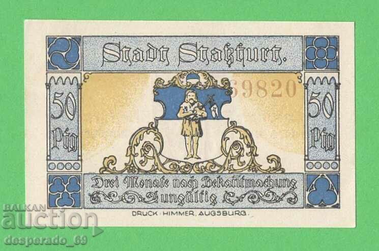 (¯`'•.¸NOTGELD (St. Staßfurt) 1921 UNC -50 pfennig¸.•'´¯) with price 2.40 BGN | € 1.23 (¯`'•.¸NOTGELD (St. Staßfurt) 1921 UNC -50 pfennig¸.•'´¯) with price 2.40 BGN | € 1.23