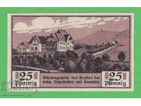 (¯`'•.¸NOTGELD (гр. Sondershausen) 1921 UNC -25 пфенига '´¯)