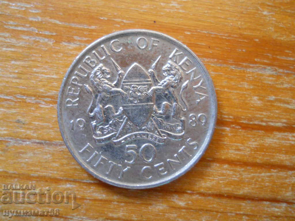 50 de cenți 1989 - Kenya