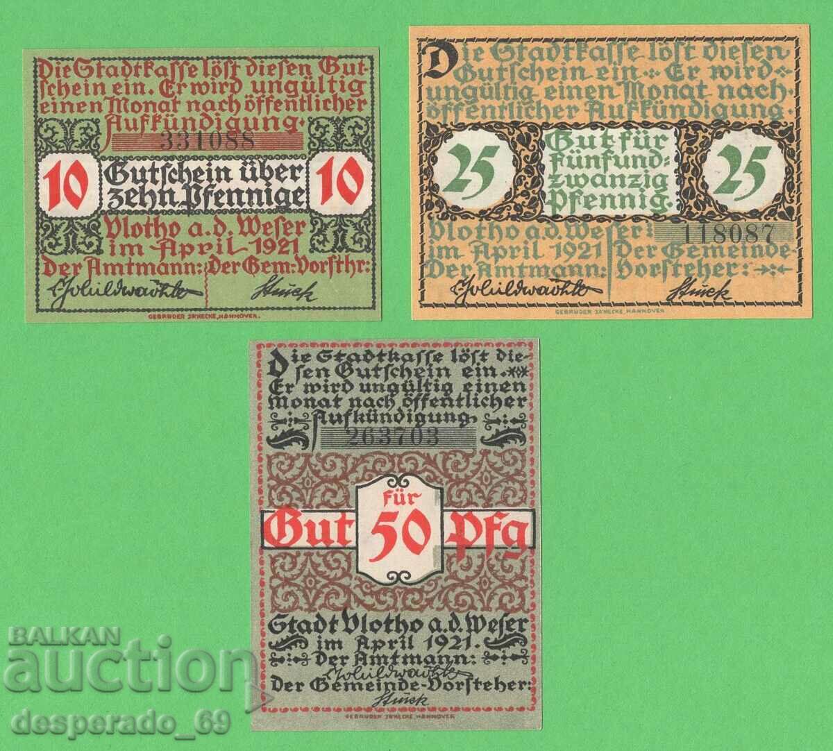 (¯`'•.¸NOTGELD (city. Vlotho) 1921 UNC -3 pcs. banknotes¸.•'´¯) with price 7.80 BGN | € 3.99 (¯`'•.¸NOTGELD (city. Vlotho) 1921 UNC -3 pcs. banknotes¸.•'´¯) with price 7.80 BGN | € 3.99