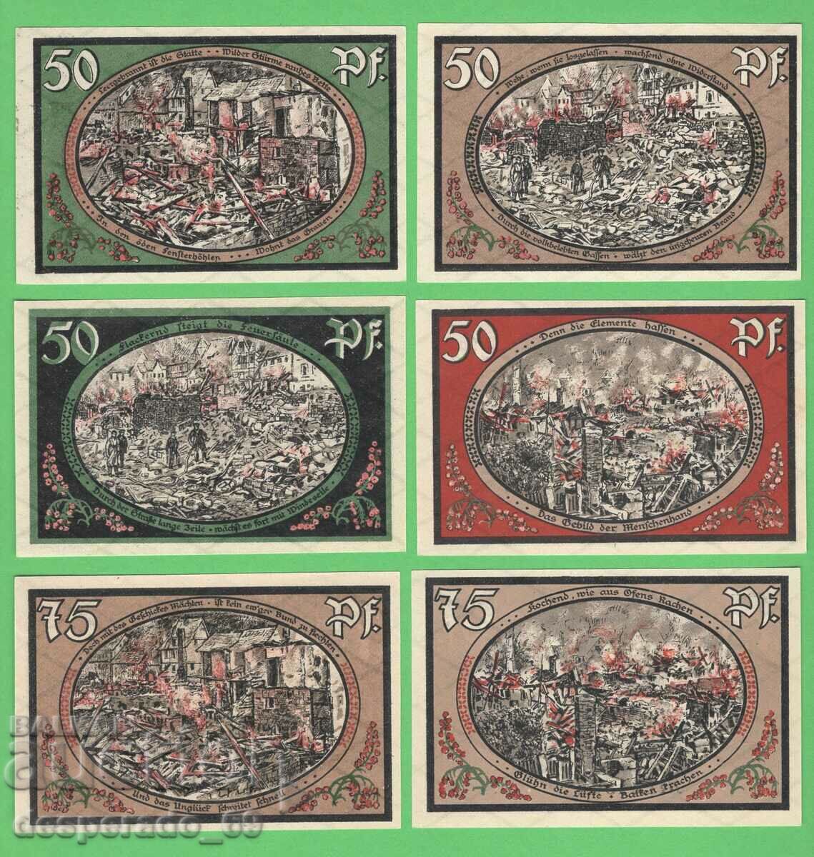 (¯`'•.¸NOTGELD (city of Wasungen) 1921 UNC -6 pcs. banknotes¸.•'´¯) with price 18.00 BGN | € 9.20 (¯`'•.¸NOTGELD (city of Wasungen) 1921 UNC -6 pcs. banknotes¸.•'´¯) with price 18.00 BGN | € 9.20