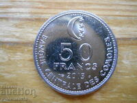 50 франка 2013 г  - Коморски о-ви