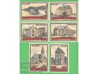 (¯`'•.¸NOTGELD (town of Wittenberge) UNC -6 pcs. banknotes¸.•'´¯)