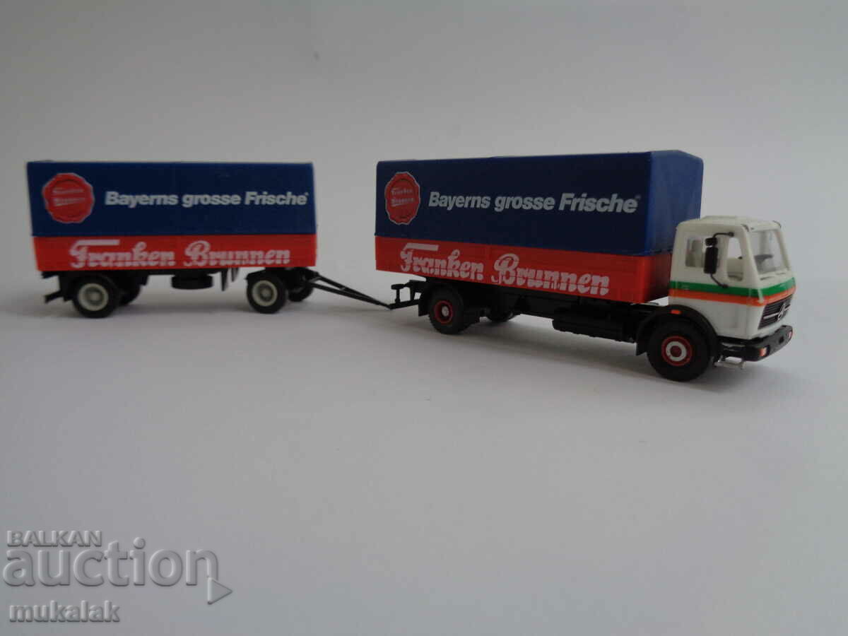 Auction  HERPA HO 1/87 TRUCK TRAILER TOY MERCEDES MODEL