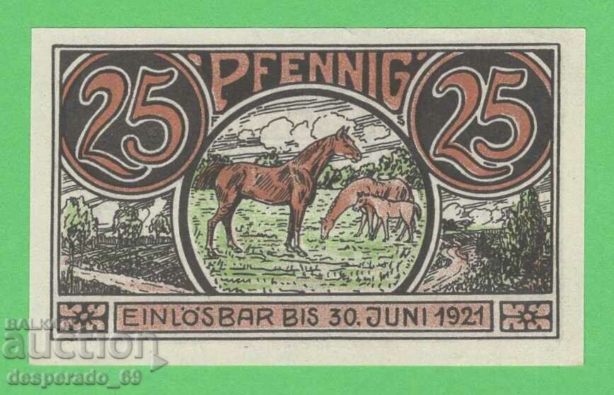 (¯`'•.¸NOTGELD (city Winsen) 1921 UNC -25 pfennig¸.•'´¯) with price 2.80 BGN | € 1.43