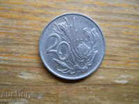 20 цента 1977 г  - Южна Африка