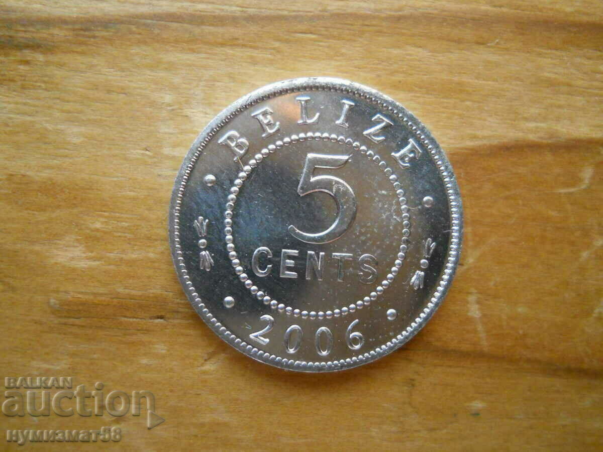 5 cents 2006 - Belize