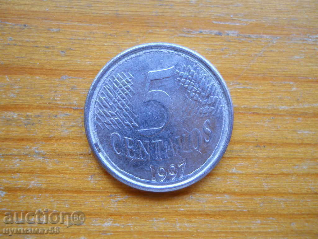 5 centavos 1997 - Βραζιλία