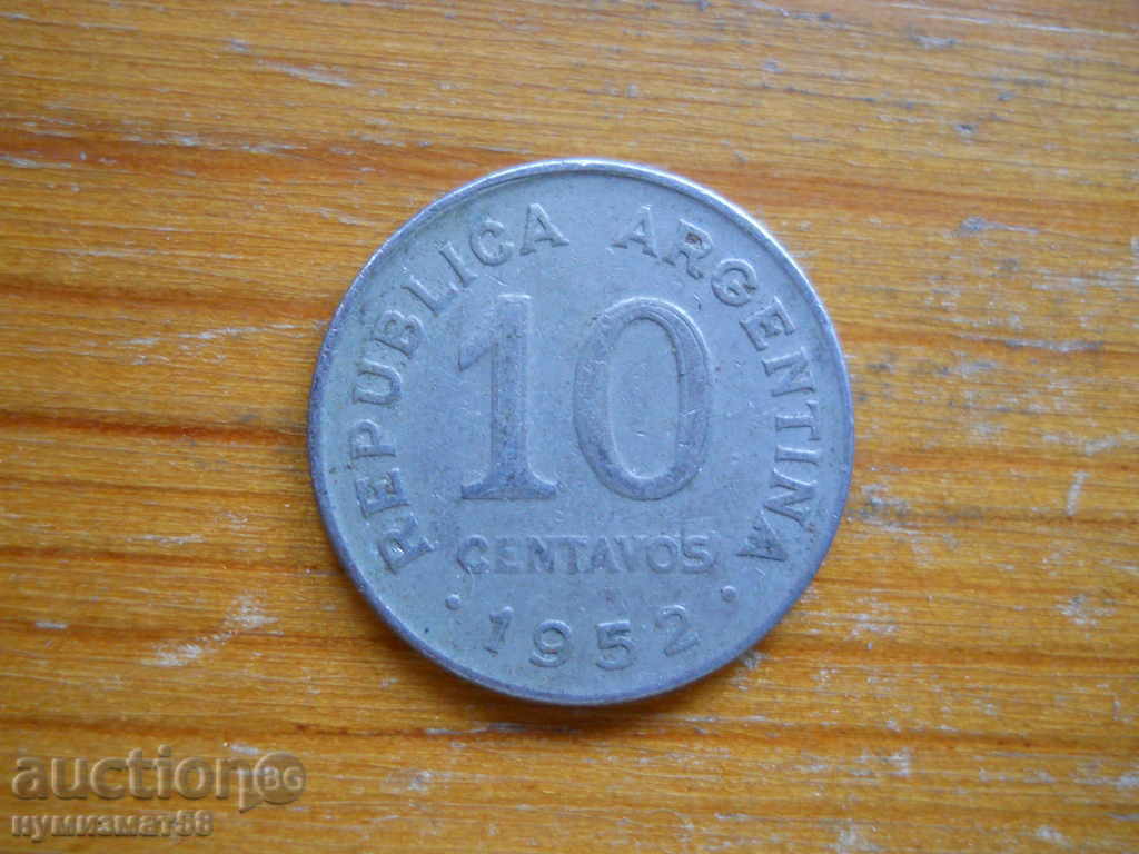 10 Centavos 1952 - Argentina