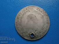 Сребърна монета 20 кройцера 1804