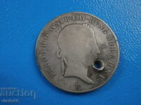 Сребърна монета 20 кройцера 1840