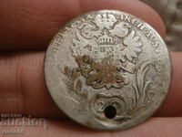 Сребърна монета 20 кройцера 1785