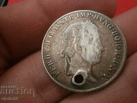 Silver coin 20 Kreuzer 1843