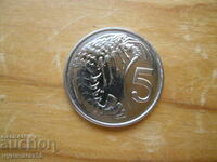 5 цента 1992 г  - Кайманови острови