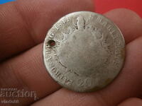 Сребърна монета 20 кройцера 1841