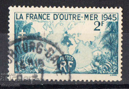 1945. France. In memory of the French colonial war.