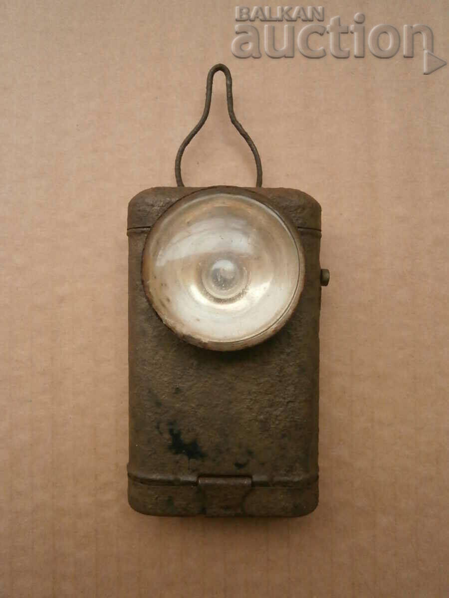 офицерско  фенерче работещо WW1 WWI фенер с лупа