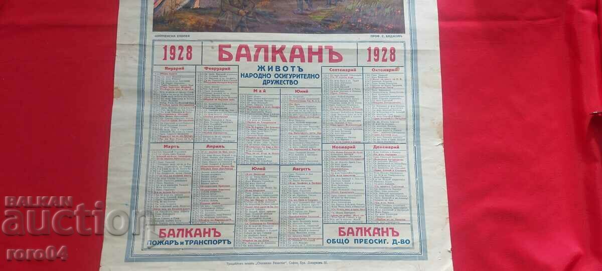 Licitație CALENDAR - 1928