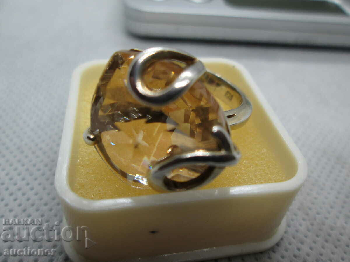 SILVER RING WITH ZIRCONIA-IRIS STERLING SILVER RING with price 80.00 BGN | € 40.90