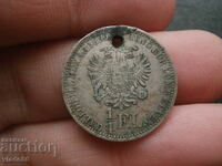 Silver coin 1/4 florin 1839