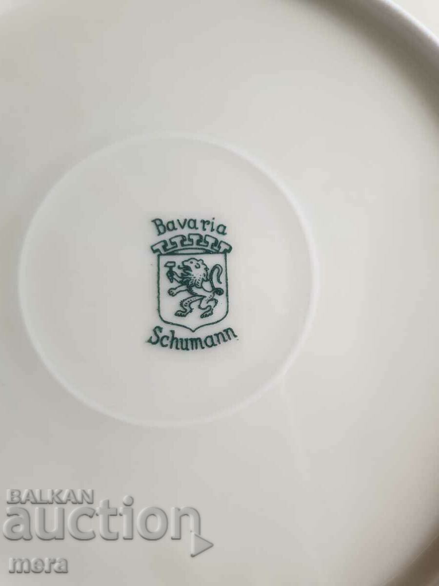 Antique porcelain baroque plates - Schumann - Bavaria - 7 Antique porcelain baroque plates - Schumann - Bavaria - 7