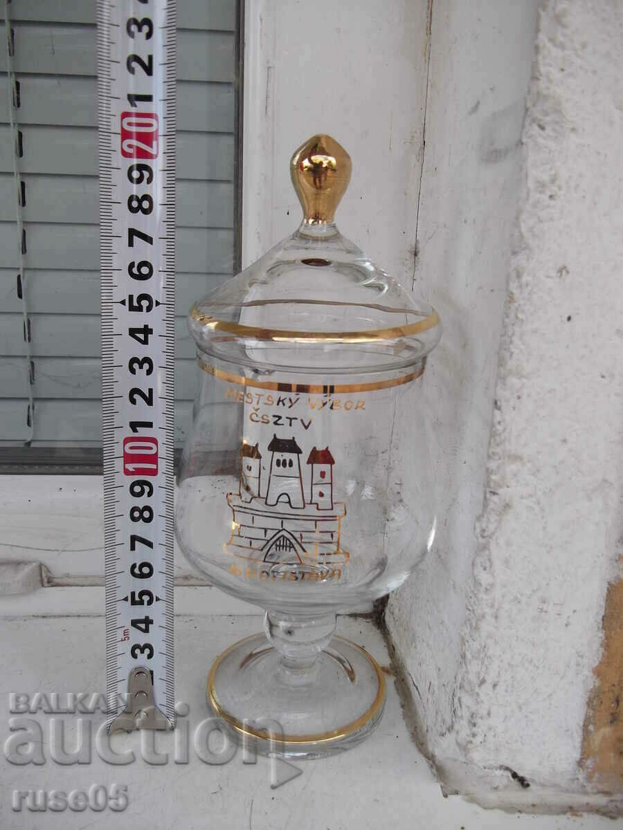 Sugar bowl "BRATISLAVA" glass - 6 Sugar bowl "BRATISLAVA" glass - 6