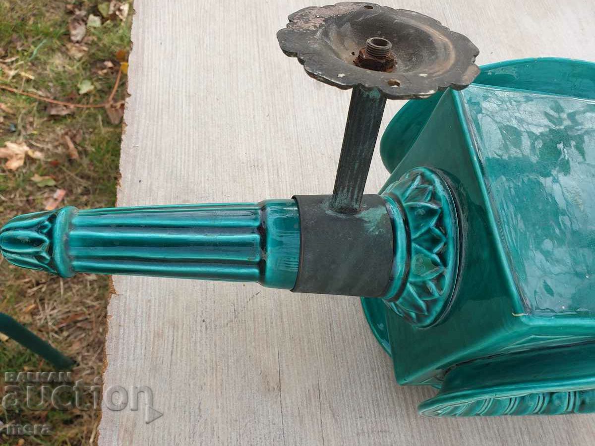 Auction Large porcelain outdoor wall lantern Auction Large porcelain outdoor wall lantern