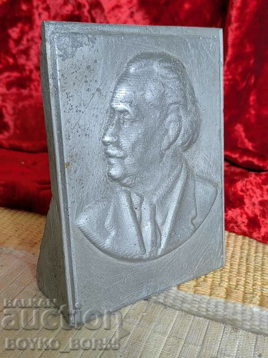 Old Table Bas-Relief Bust Georgi Dimitrov - 6 Old Table Bas-Relief Bust Georgi Dimitrov - 6