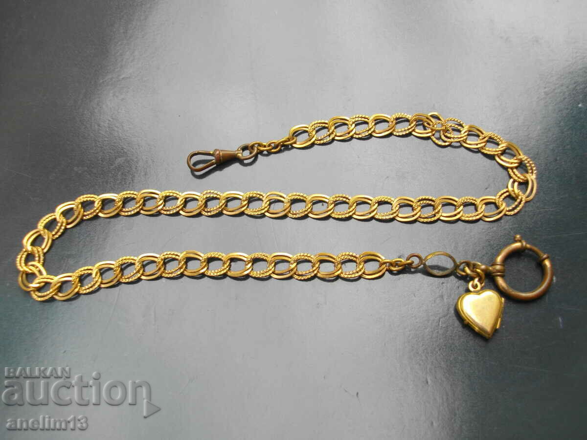 СТАР ПОЗЛАТЕН КЮСТЕК ЗА ДЖОБЕН ЧАСОВНИК СТАР ПОЗЛАТЕН КЮСТЕК ЗА ДЖОБЕН ЧАСОВНИК