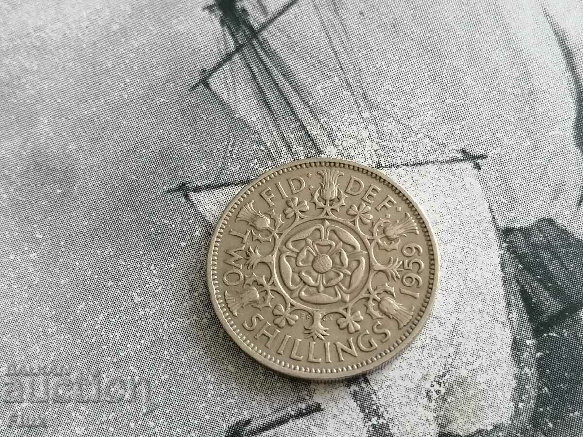 Монета - Великобритания - 2 шилинга | 1959г.