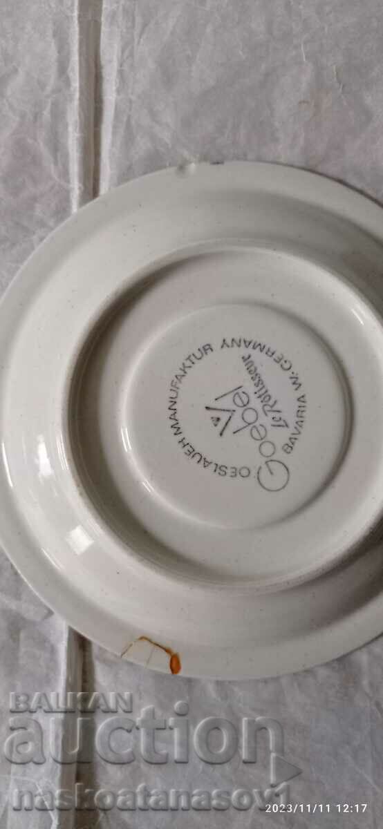 Porcelain saucers "Goebel" - 5 Porcelain saucers "Goebel" - 5