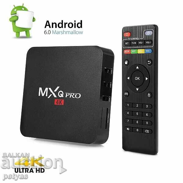 Cutie TV MXQ PRO/1GB RAM, 8GB ROM/ WiFi, 4K + TV+filme cu preț 50.50 BGN | € 25.82 Cutie TV MXQ PRO/1GB RAM, 8GB ROM/ WiFi, 4K + TV+filme cu preț 50.50 BGN | € 25.82