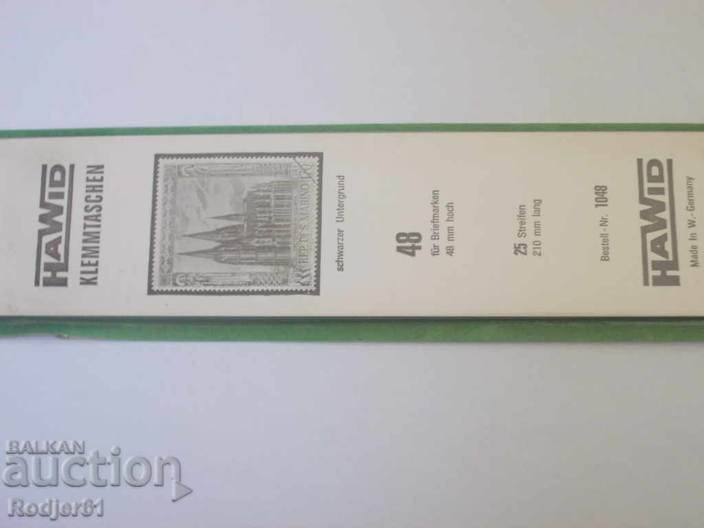 Auction brands - accessories, black tapes HAWID Auction brands - accessories, black tapes HAWID