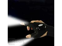 Φωτεινά γάντια με φως LED, ένα ζευγάρι γάντια κάμπινγκ