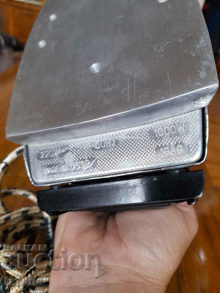 Old Russian steam iron - 6