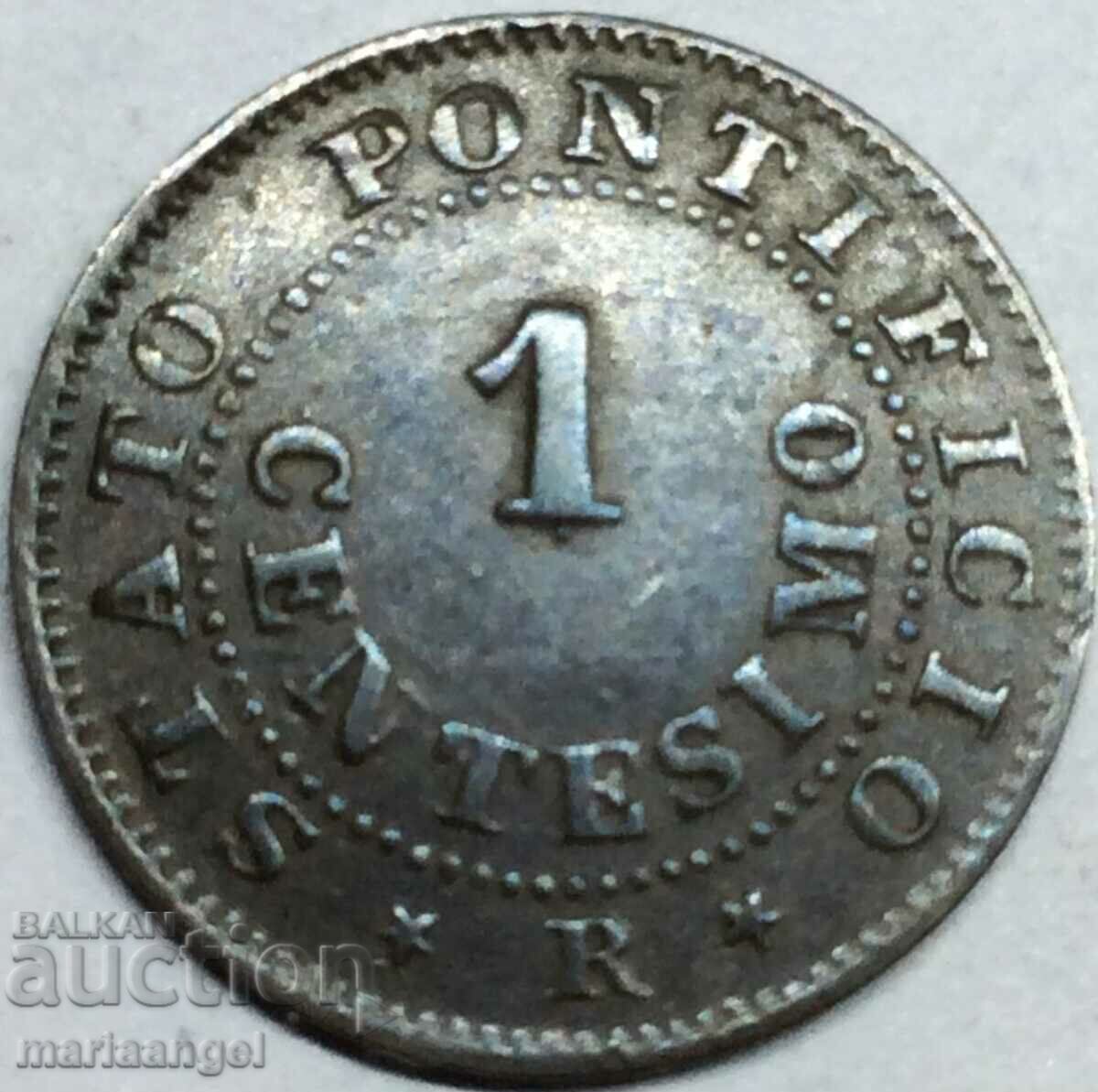 1 centesimo 1867 Βατικανό - εκτός. σπάνιος