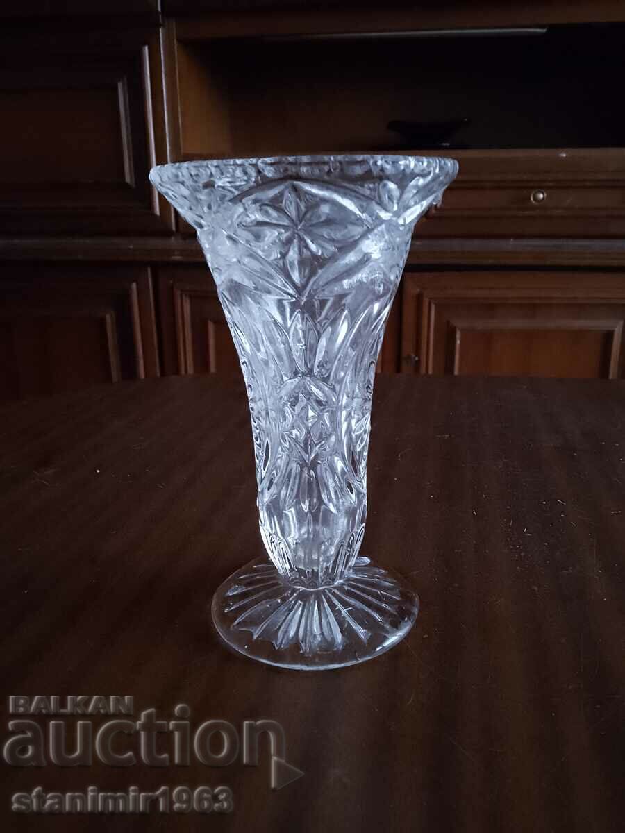 A beautiful vintage crystal vase